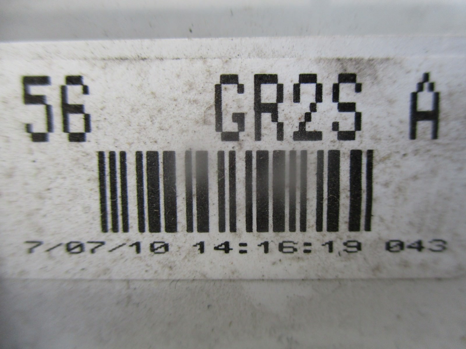 2007 MAZDA ESTATE 6 2.0 DIESEL SPEEDOMETER INSTRUMENT CLUSTER GR1L55430