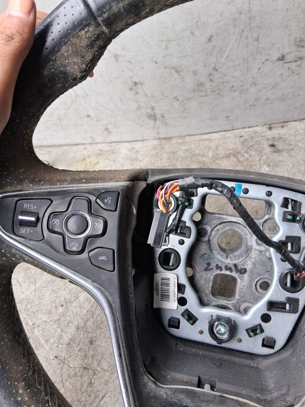 2015 VAUXHALL INSIGNIA MULTIFUNCTIONAL STEERING WHEEL 23191532