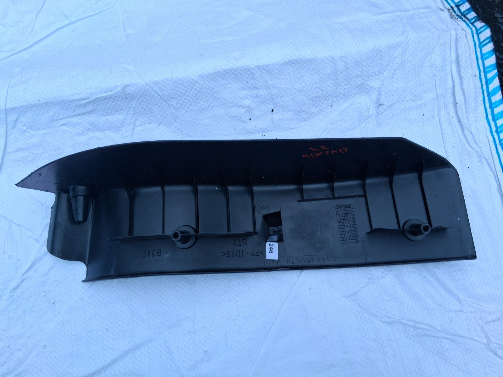 2024 FIAT DUCATO MK3 OSF DRIVER SIDE FRONT INNER WHEEL ARCH TRIM 1311459070