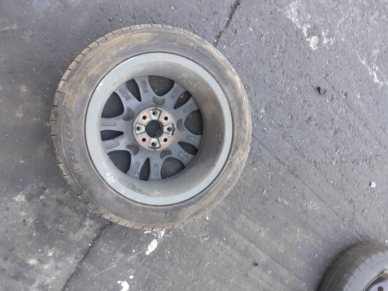 FIAT 500 2014 15 INCH ALLOY WHEEL WITH TYRE 185/55R15