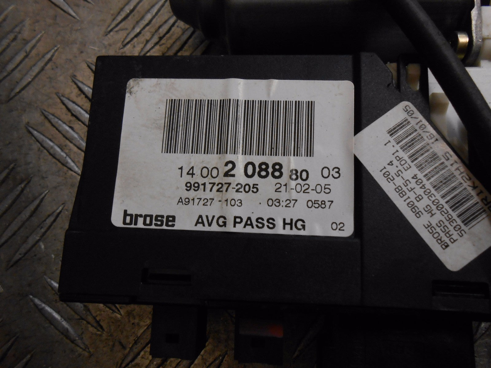 PEUGEOT 807 2005 NSF PASSENGER FRONT ELECTRIC WINDOW REGULATOR MOTOR 991727-205