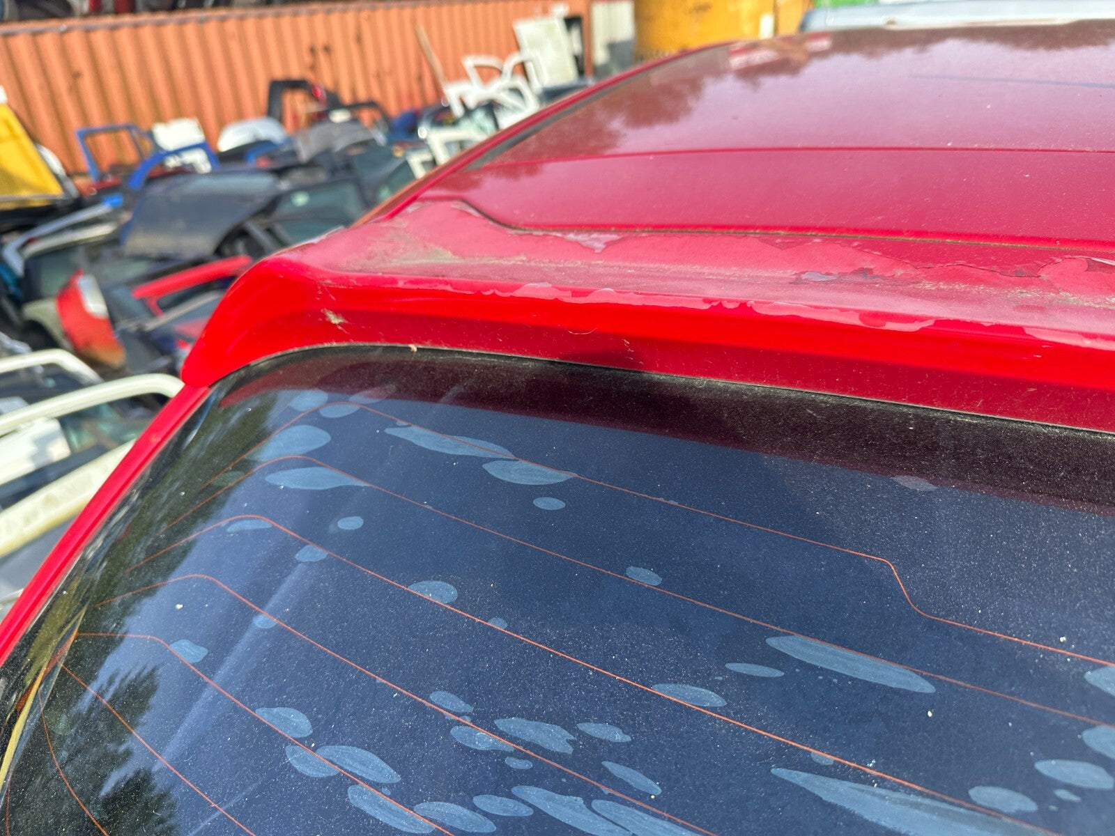 2005 HONDA CIVIC MK7 TYPE S 3 DOOR REAR HATCHBACK BOOTLID TAILGATE RED R81
