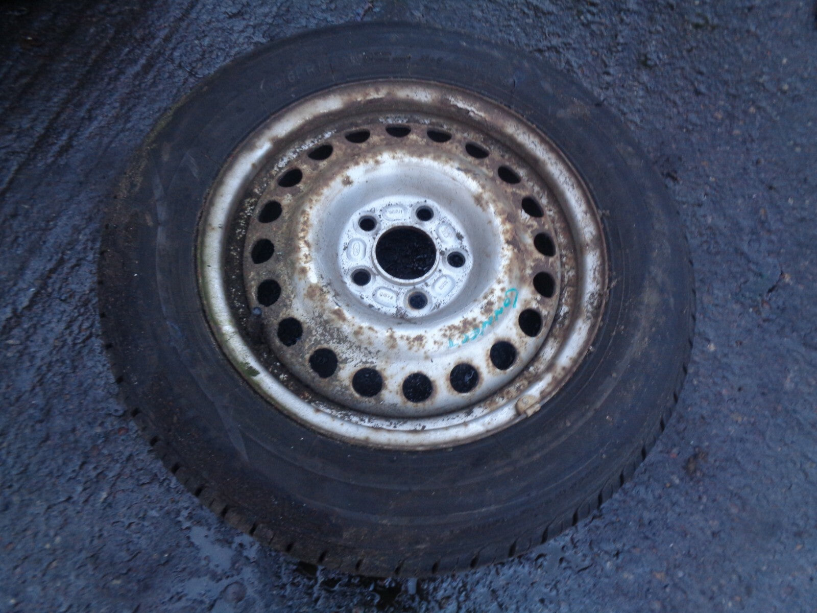 FORD TRANSIT CONNECT 2007 15 INCH SPARE STEEL WHEEL WITH TYRE 195/65R15