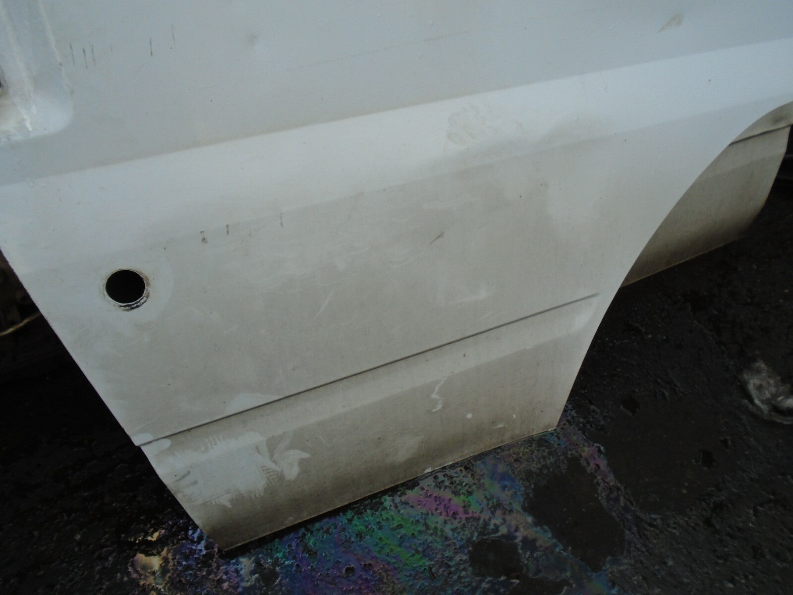 FORD TRANSIT MK7 VAN 2012 OSF DRIVER SIDE FRONT BARE DOOR SHELL FRAME WHITE