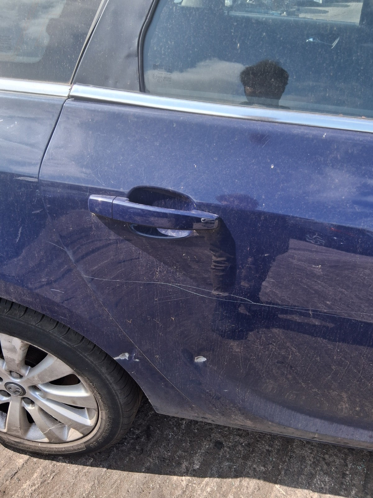 2013 VAUXHALL ASTRA J ESTATE OSR DRIVER SIDE REAR RIGHT COMPLETE DOOR BLUE