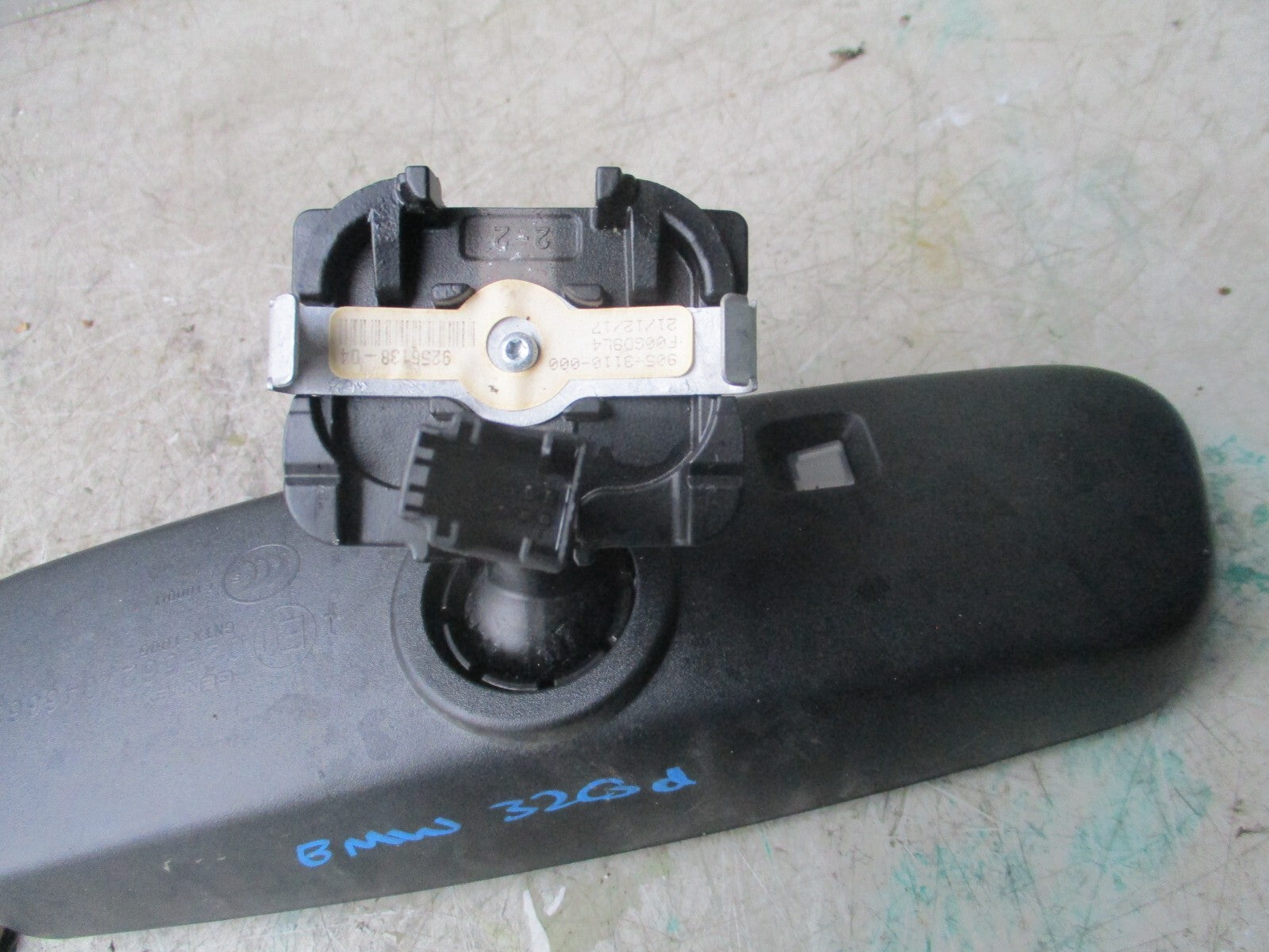 2008 BMW 3 SERIES F30 FRONT INTERIOR REAR VIEW MIRROR 9256138-04