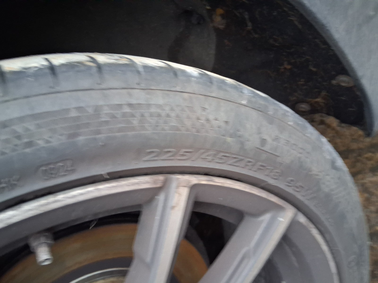 BMW 3 SERIES G20 2019 18 INCH ALLOY WHEEL WITH TYRE 225/45ZR18 REF 4