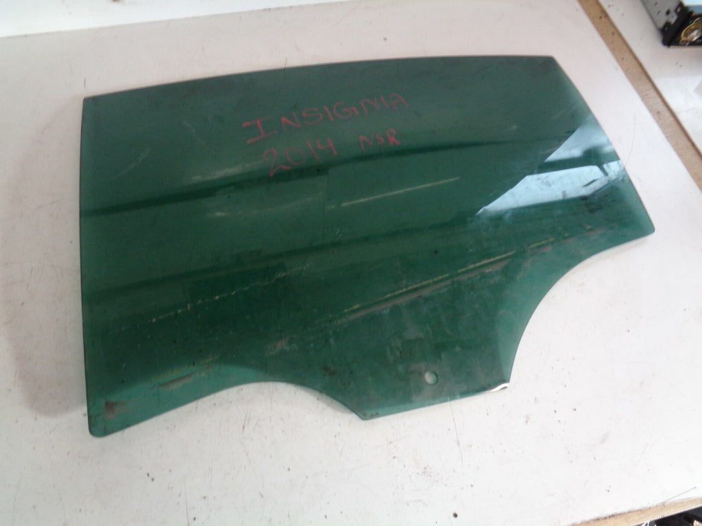 VAUXHALL INSIGNIA 2014 NSR PASSENGER SIDE REAR DOOR WINDOW GLASS