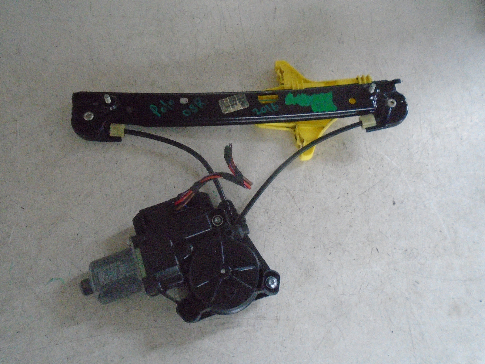 VW VOLKSWAGEN POLO 6R 2016 OSR DRIVER REAR WINDOW MOTOR REGULATOR 6R0959812N