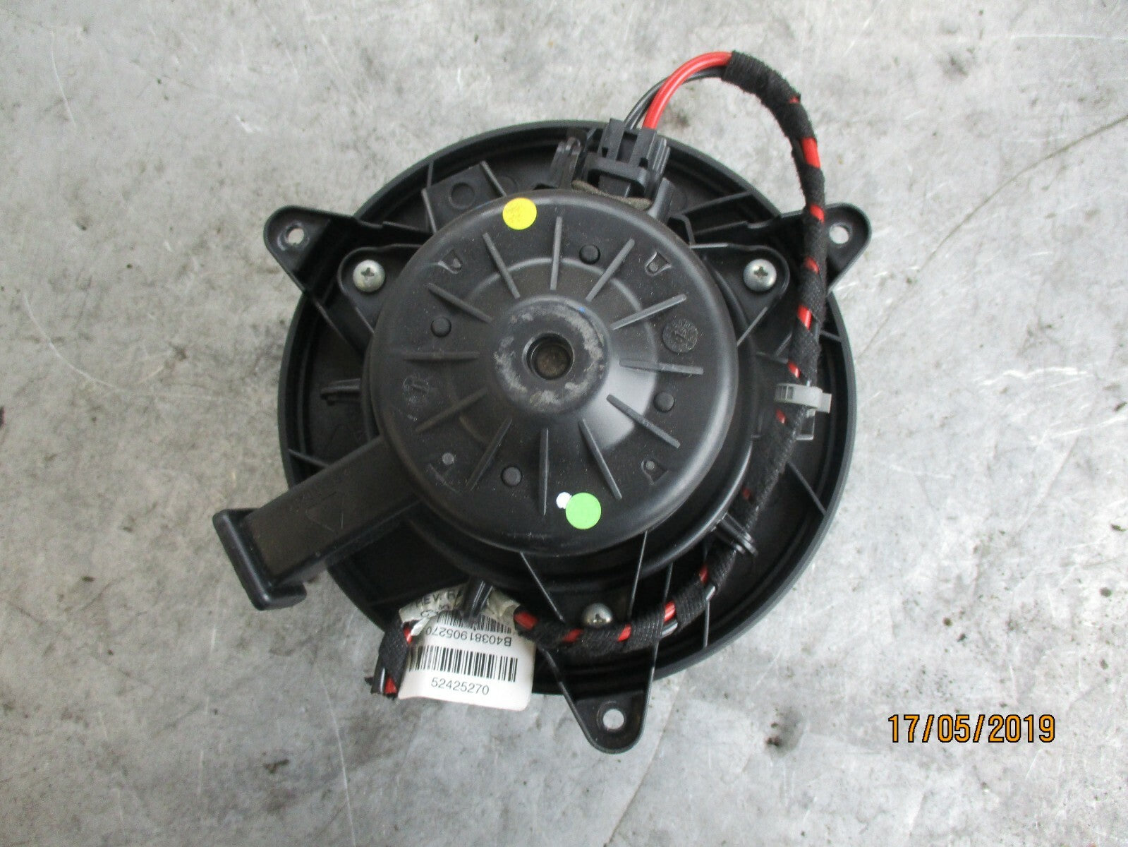 VAUXHALL INSIGNIA  HEATER BLOWER MOTOR 5242673301