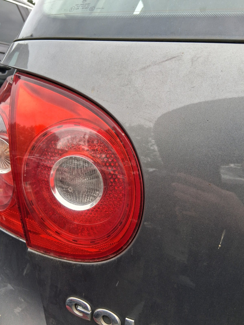2007 VW VOLKSWAGEN GOLF MK5 NSR PASSENGER SIDE REAR LEFT TAIL LIGHT