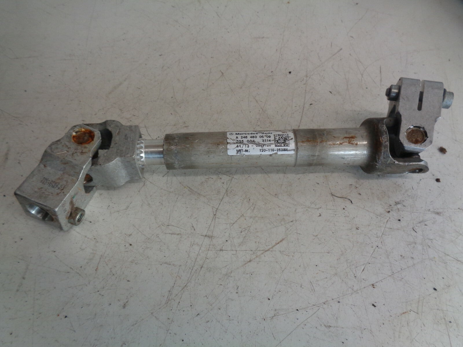 MERCEDES BENZ A CLASS W176 2018 STEERING COLUMN LOWER END JOINT A2464600509
