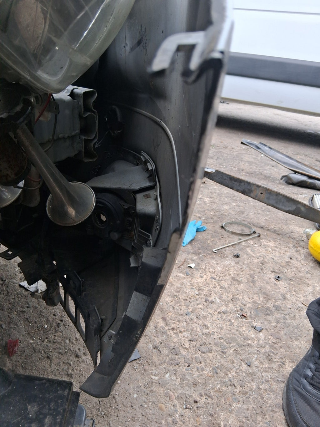2015 FORD TRANSIT COURIER MK1 FRONT BARE BUMPER WHITE