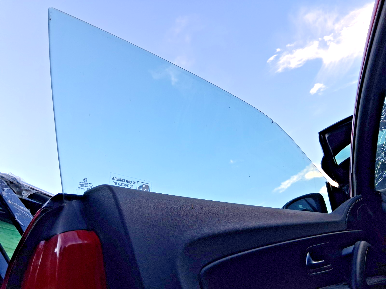 2014 VW VOLKSWAGEN SCIROCCO MK3 NS PASSENGER SIDE WINDOW GLASS