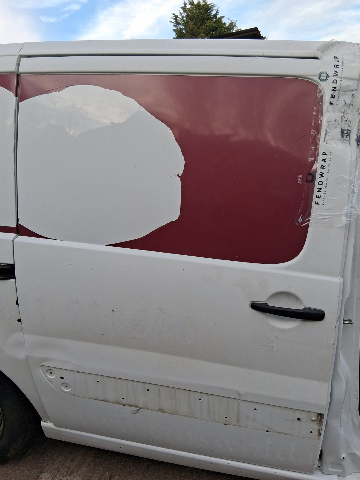2016 CITROEN DISPATCH MK2 OS DRIVER SIDE RIGHT COMPLETE SLIDING DOOR WHITE