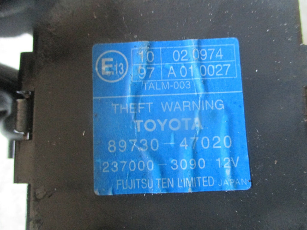 TOYOTA PRIUS 2005 XW20 ANTI THEFT ALARM MODULE ECU 8973047020