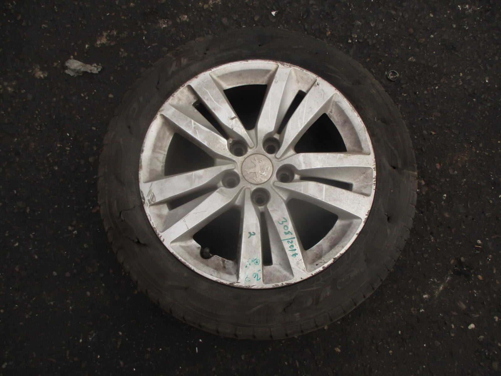 2014 PEUGEOT 308 MK2 16 INCH ALLOY WHEEL 205/55R16 REF 2