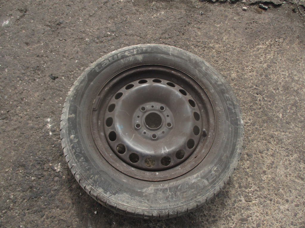 2014 VOLKSWAGEN GOLF MK7 5 SPOKE 15 INCH STEEL WHEEL WITH TYRE 195/65R15 REF 2