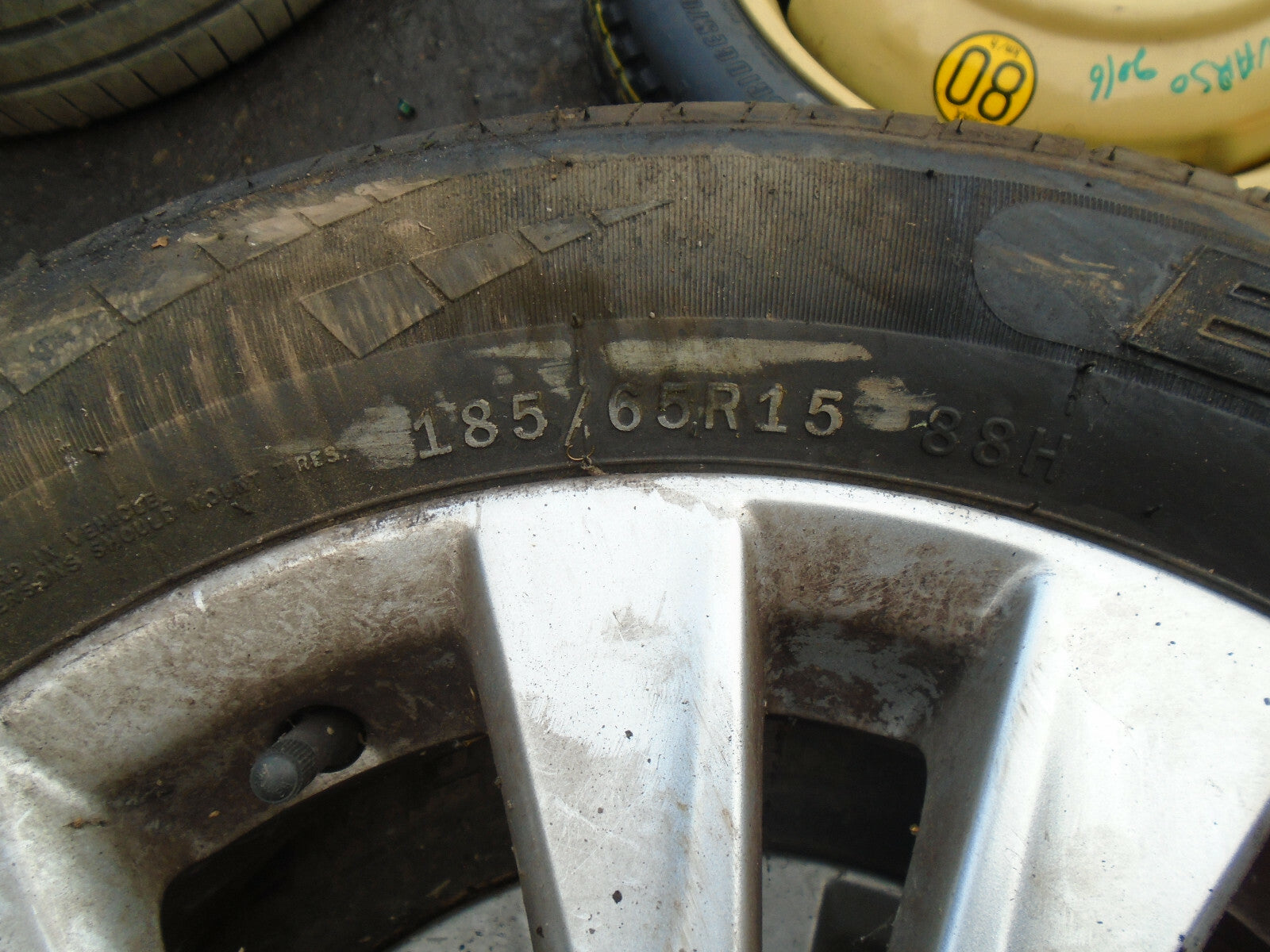TOYOTA VERSO 2016 15 INCH SINGLE ALLOY WHEEL WITH TYRE 185/65R15 REF 2