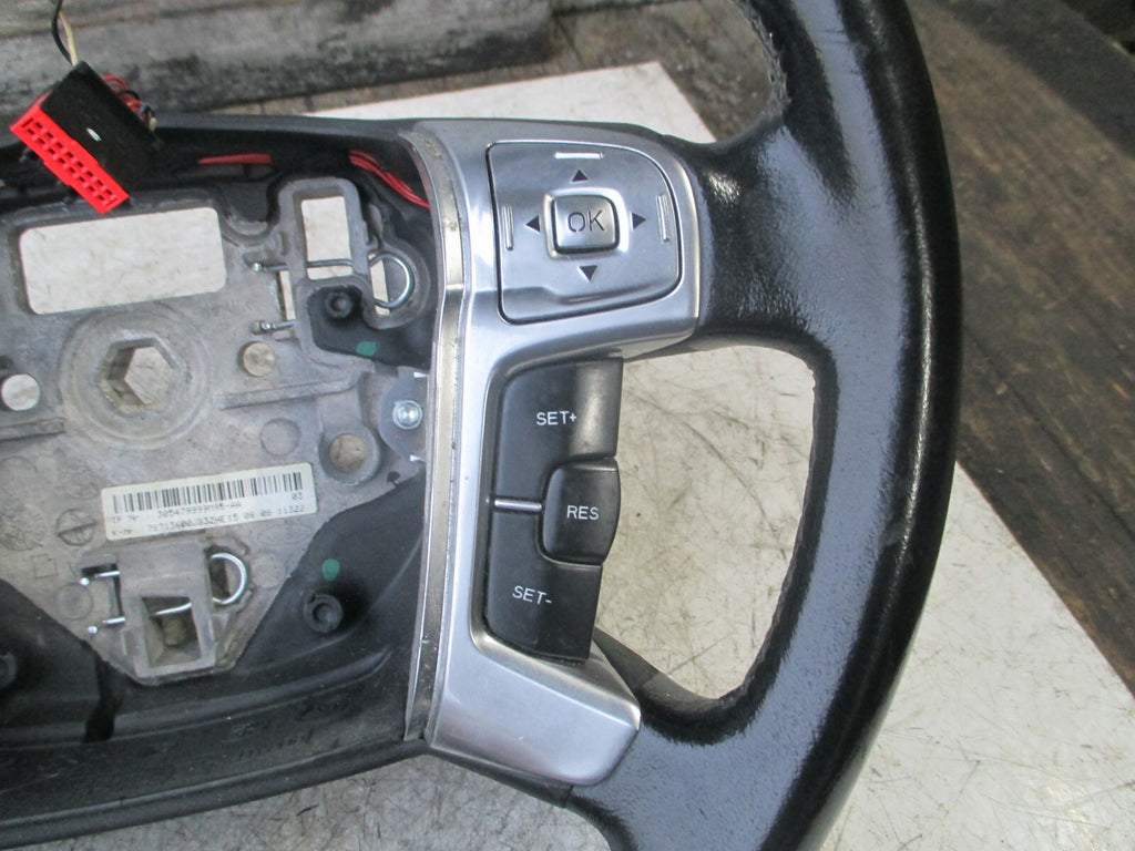FORD MONDEO MK4 2008 4 SPOKE MULTIFUNCTION LEATHER STEERING WHEEL 7S713600JB3ZHE