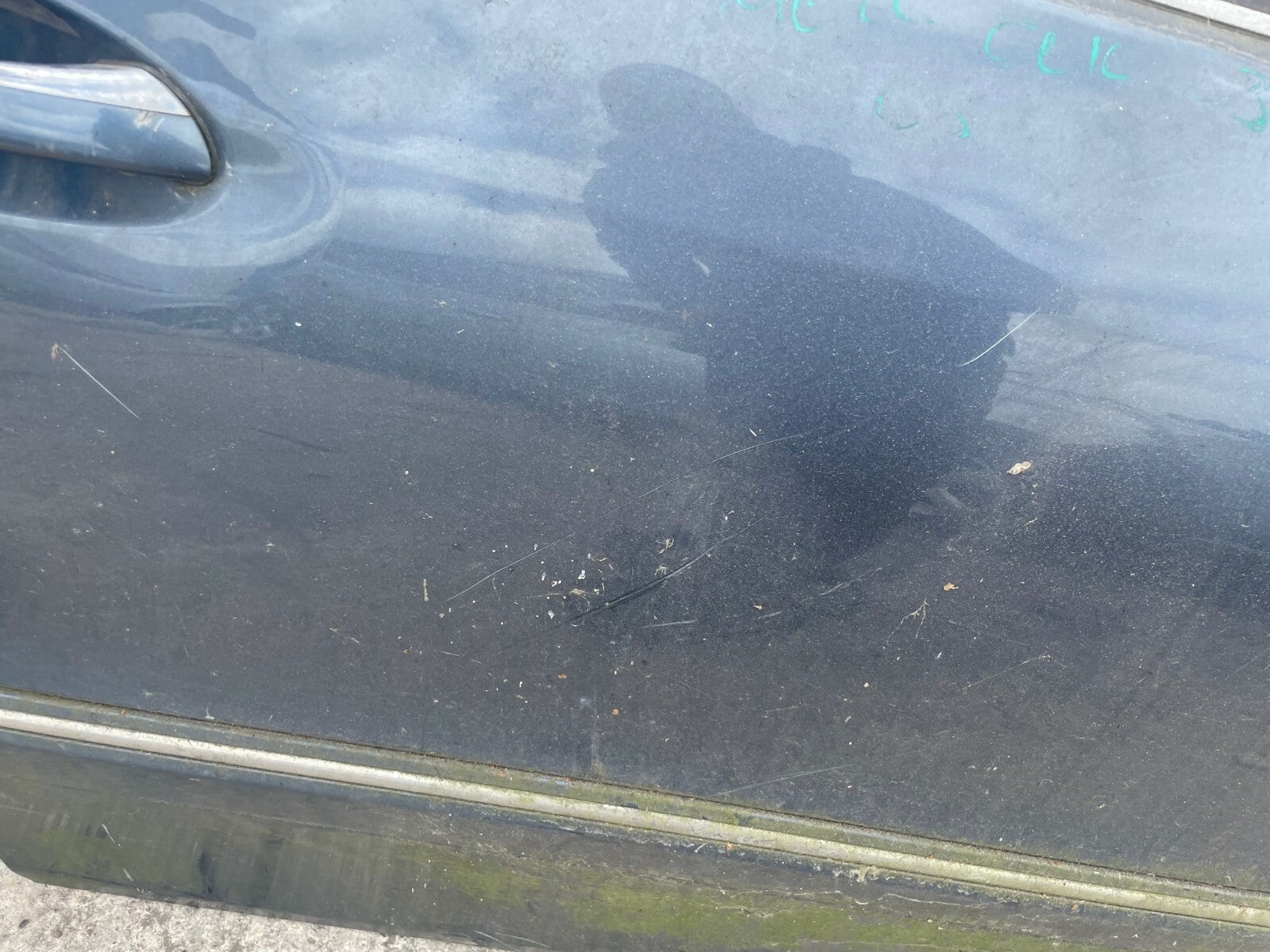 MERCEDES BENZ W209 COMPLETE FRONT DRIVER RIGHT SIDE DOOR BLUE