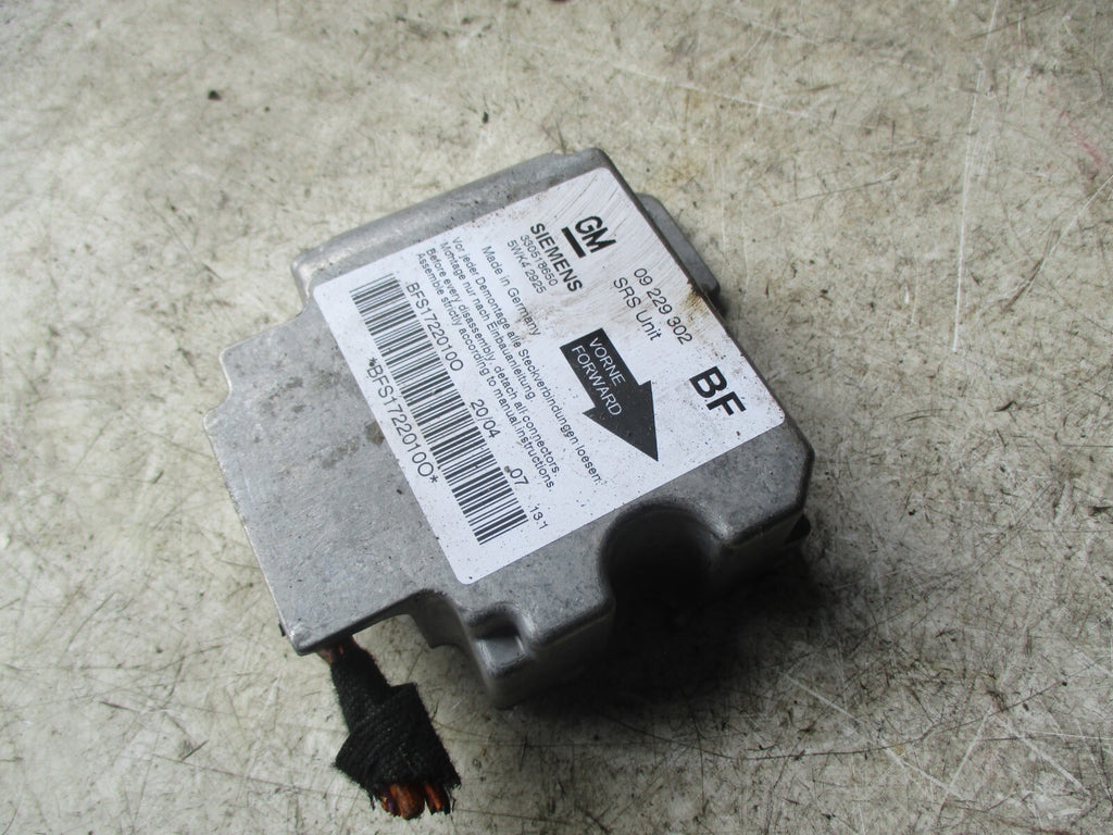 VAUXHALL ASTRA G 2004 ECU ENGINE CONTROL MODULE 09229302