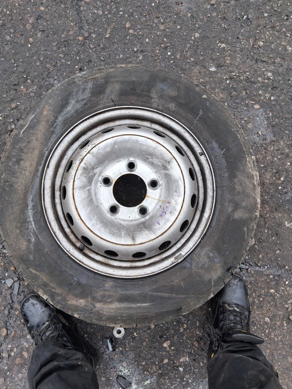 2023 RENAULT MASTER MK3 16 INCH STEEL WHEEL WITH TYRE 225/65R16C