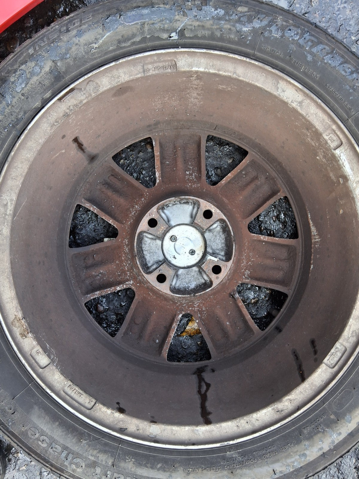 2008 CITROEN C2 15 INCH ALLOY WHEEL WITH TYRE 185/55R15