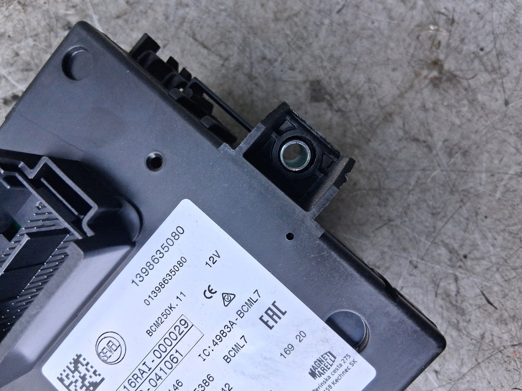 2021 PEUGEOT BOXER MK3 FUSE BOX RELAY BOX 1398635080