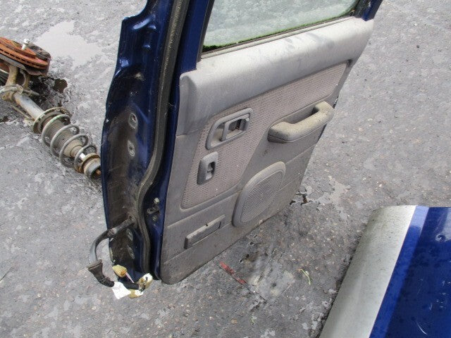NISSAN NAVARA D22 2003 OSR DRIVER SIDE REAR COMPLETE DOOR BLUE 2Y9
