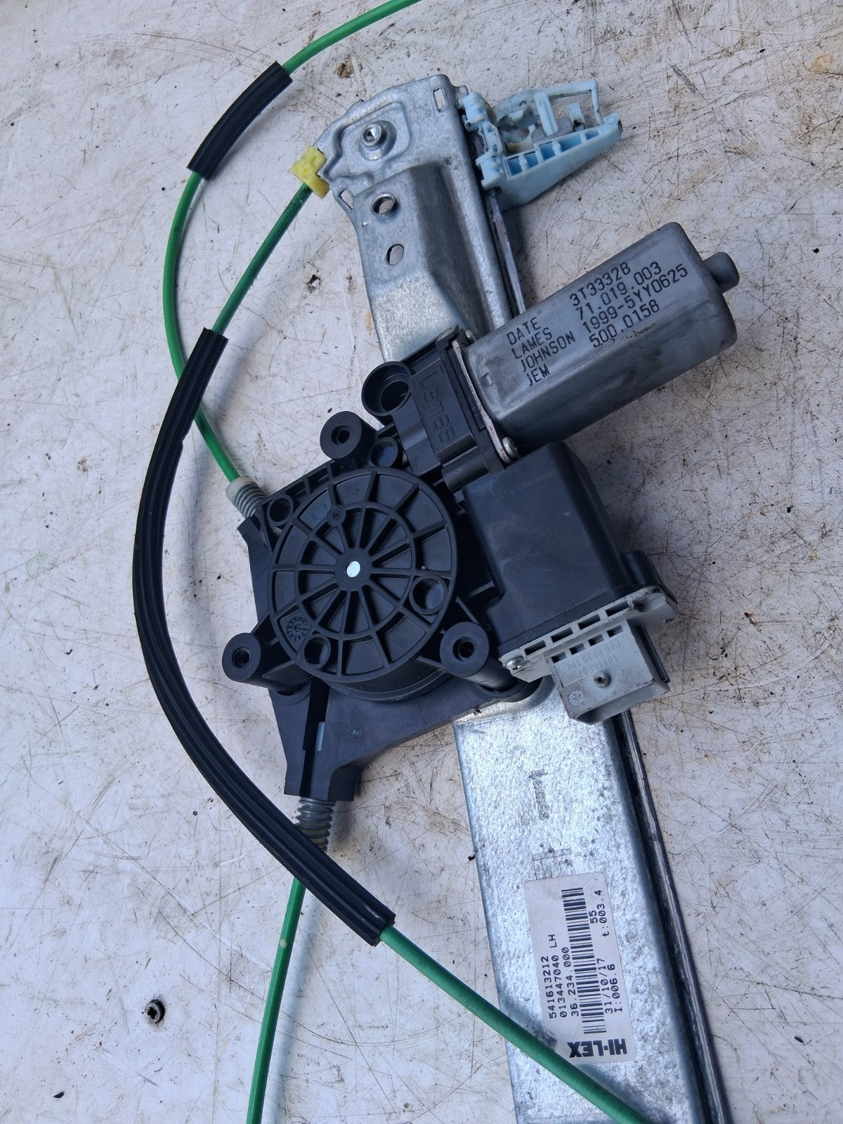 2013 VAUXHALL CORSA D OSF DRIVER SIDE FRONT WINDOW MOTOR REGULATOR 541613212