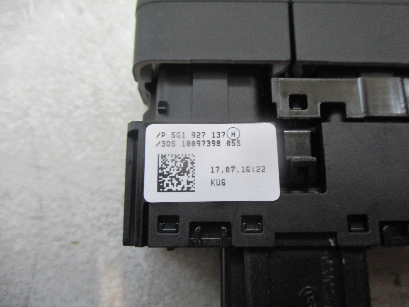 VOLKSWAGEN VW GOLF MK7 2016 ECO START ON OFF CONTROL SWITCH BUTTON 5G1927137