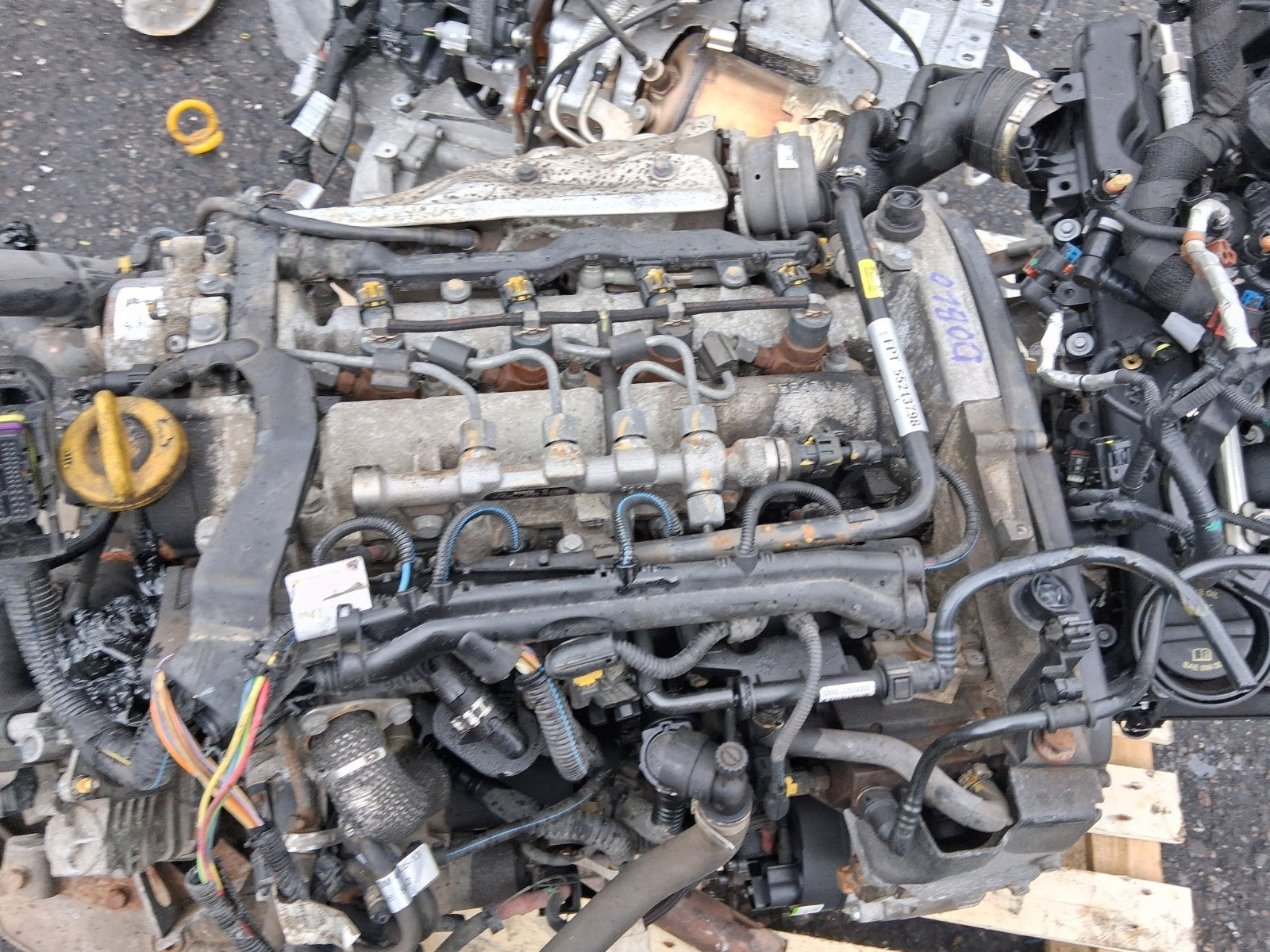 2013 FIAT DOBLO 1.6 MULTIJET DIESEL BARE ENGINE WITH PUMPS & INJECTORS 198A3.000