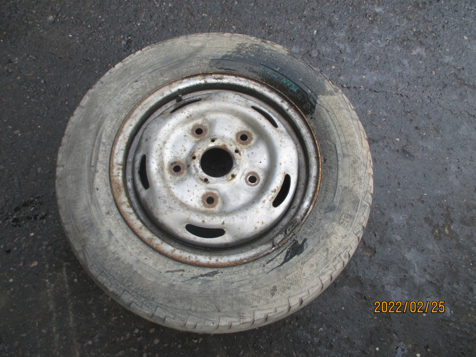 FORD TRANSIT MK7 2012 STEEL WHEEL WITH TYRE 195/70R15