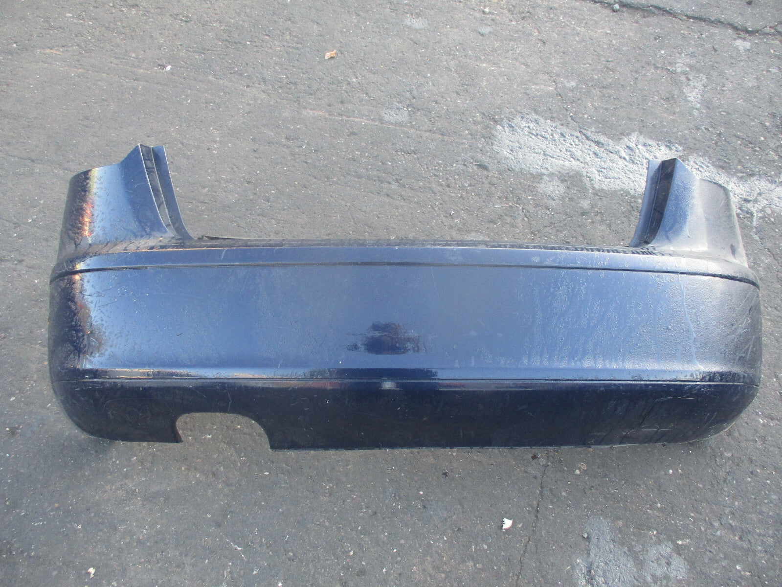 AUDI A3 8P MK2 2005 REAR BACK BUMPER DARK BLUE