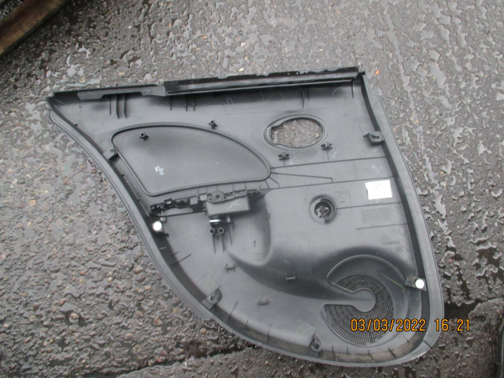 NISSAN MICRA 2014 K13 5DR OSR DRIVER SIDE REAR DOOR CARD