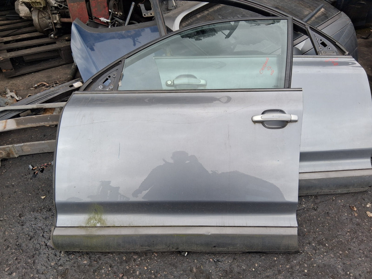 2003 PORSCHE CAYENNE MK1 NSF PASSENGER SIDE FRONT DOOR COMPLETE TITAN GREY D7Z