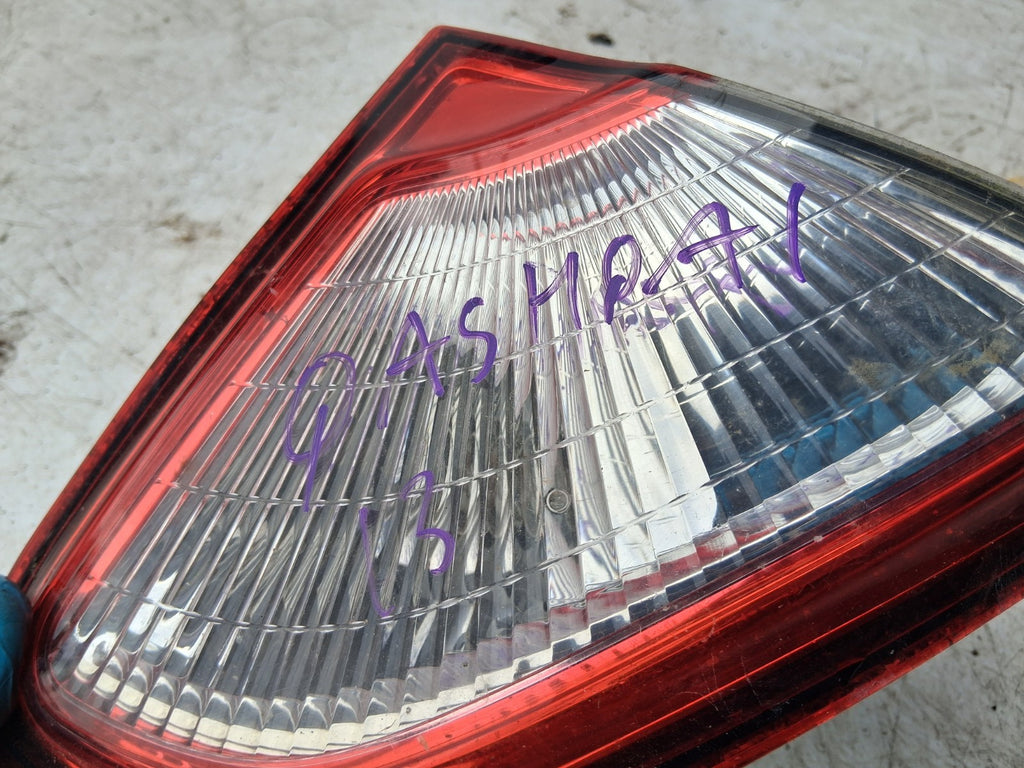 2013 NISSAN QASHQAI J10 NSR PASSENGER SIDE REAR LEFT INNER TAIL LIGHT 89503189