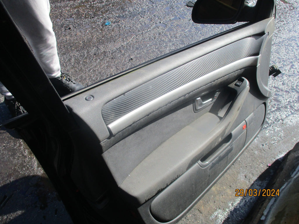 AUDI A8 D3 4E 2008 NSF PASSENGER SIDE FRONT DOOR MATT BLACK