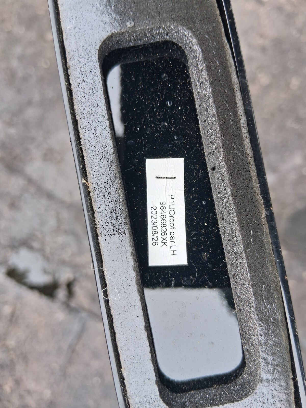2023 VAUXHALL GRANDLAND ROOF RAIL PAIR BLACK 98466826XK