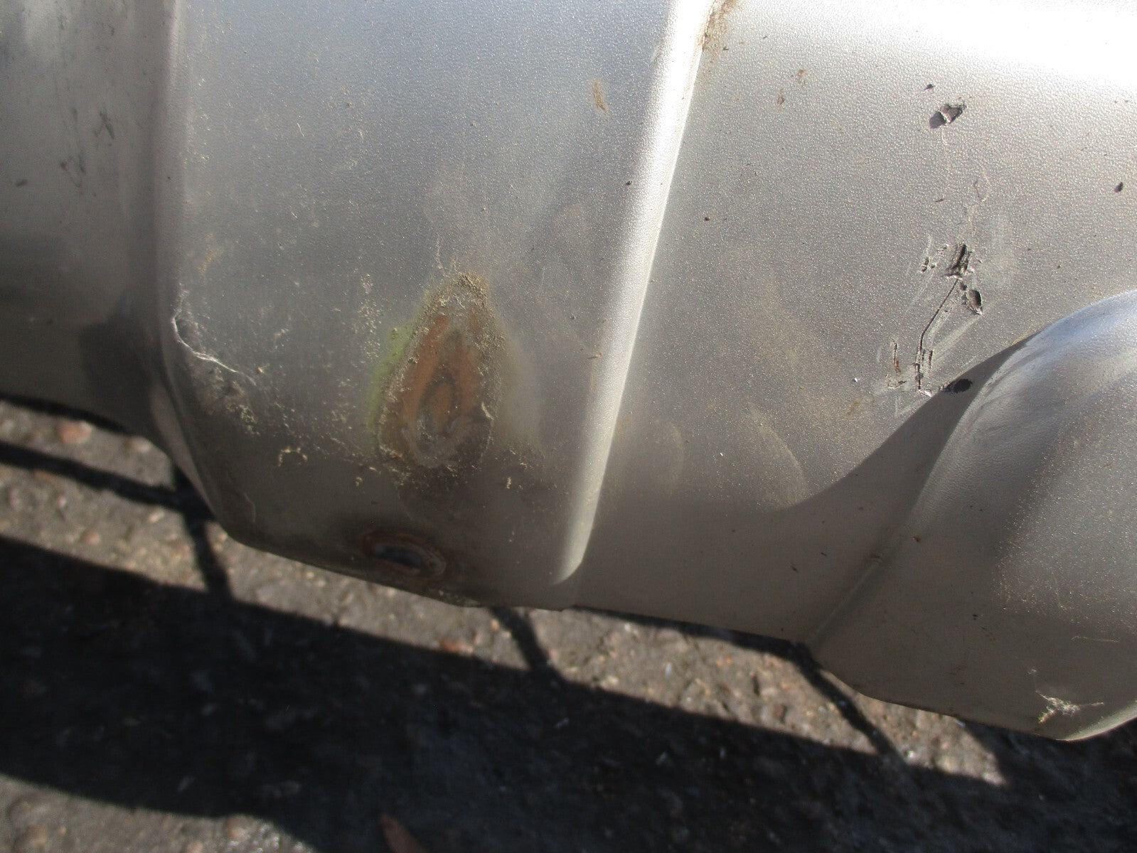 2002 NISSAN NAVARA D22 COMPLETE FRONT BUMPER SILVER