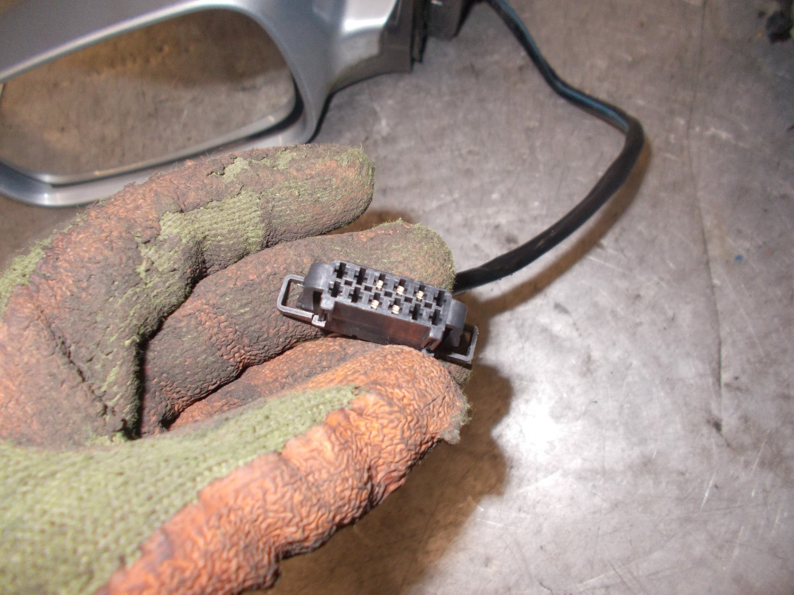 VW VOLKSWAGEN PASSAT B5.5 2002 NS PASSENGER SIDE ELECTRIC WING MIRROR LIGHT BLUE