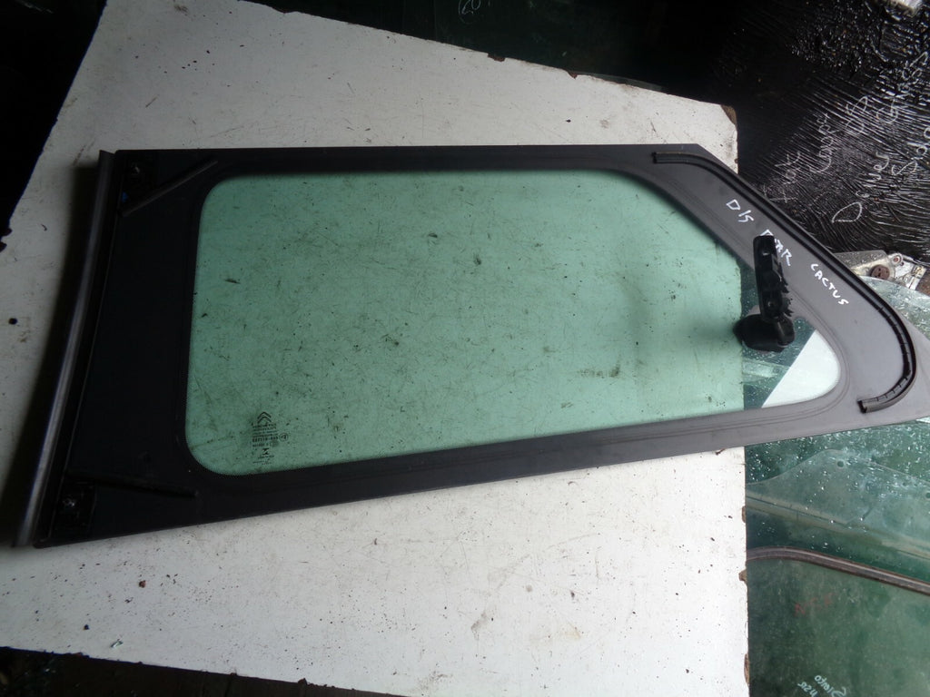 CITROEN C4 CATCUS 2016 OSR DRIVER SIDE REAR WINDOW GLASS