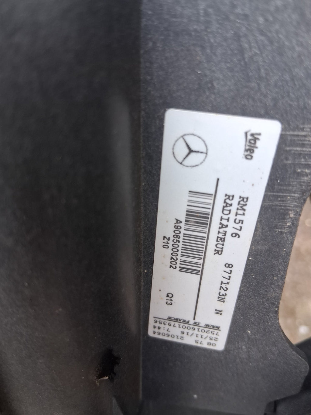 2016 MERCEDES SPRINTER W906 2.1 DIESEL FRONT PANEL RADPACK RADIATOR A9065000202