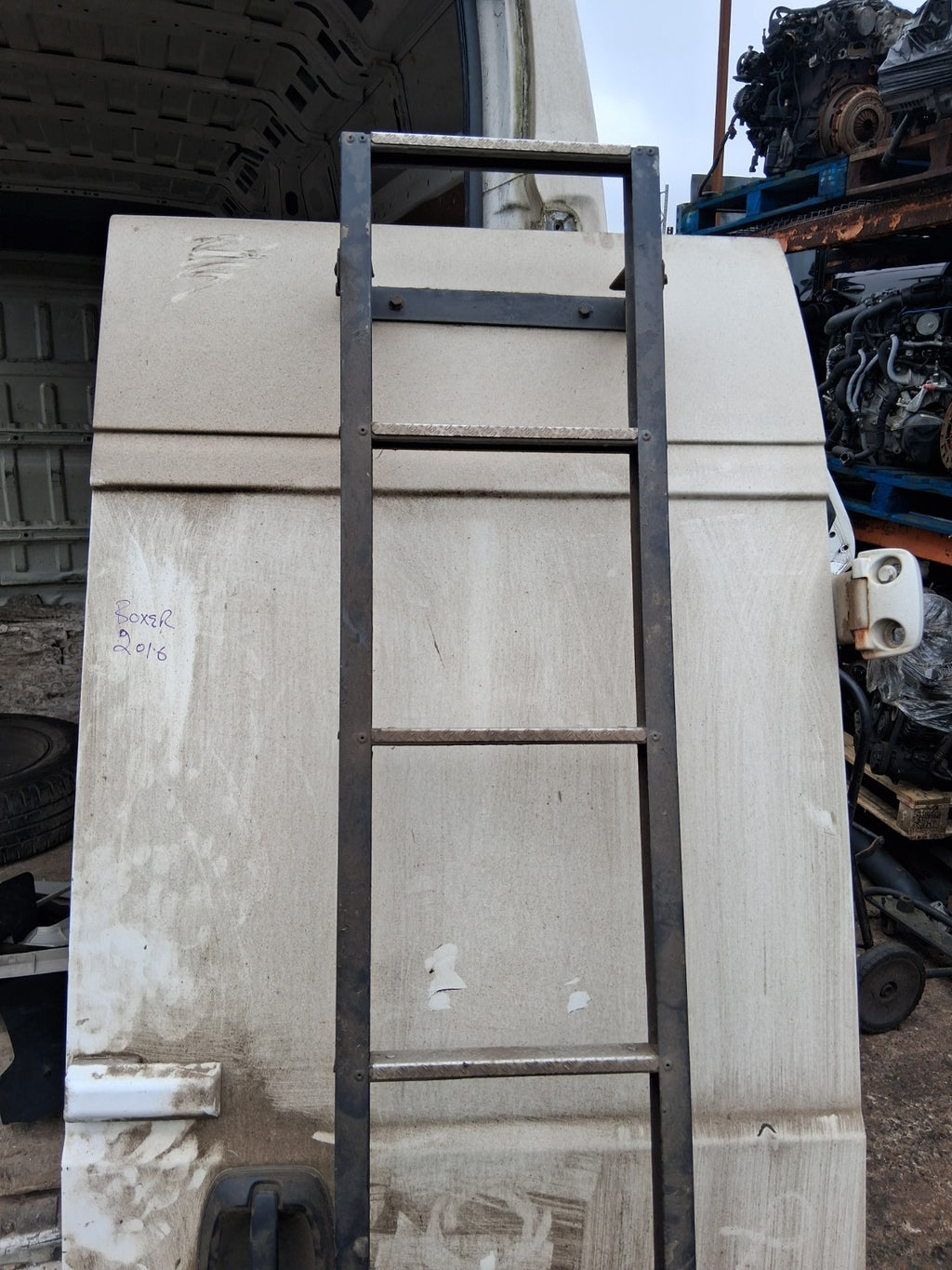 2016 PEUGEOT BOXER MK3 OSR DRIVER SIDE REAR RIGHT COMPLETE DOOR WHITE
