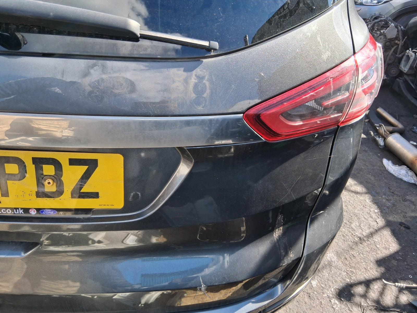 2017 FORD S MAX MK2 REAR BARE TAILGATE BOOTLID GREY