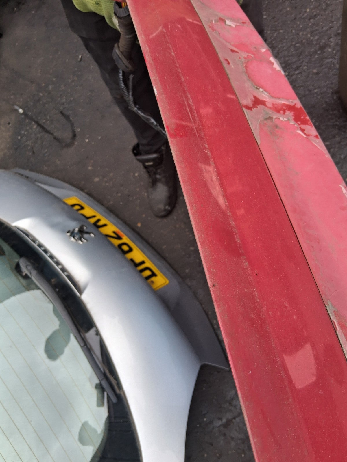 2005 HONDA CIVIC MK7 TYPE S 3 DOOR REAR HATCHBACK BOOTLID TAILGATE RED R81