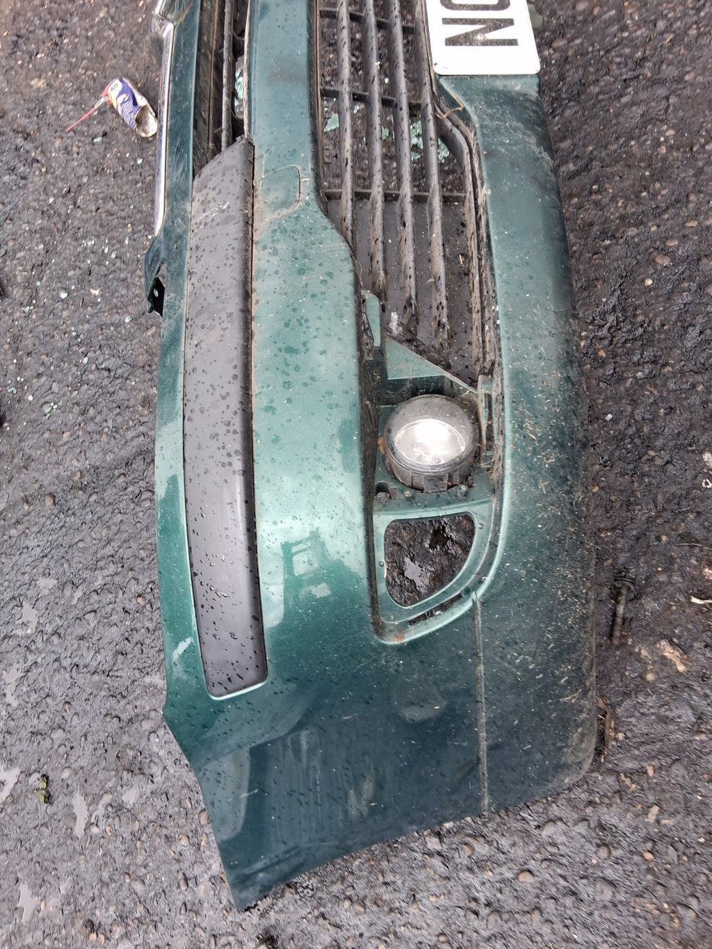 CITROEN C4 MK1 2005 FRONT COMPLETE BUMPER GREEN