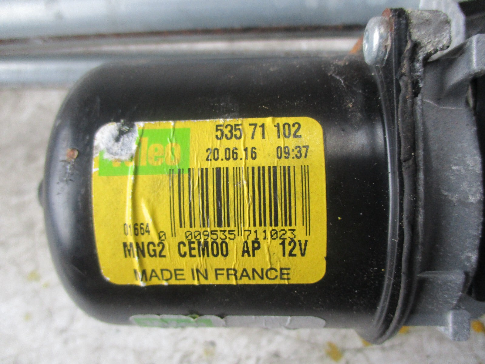 CITROEN C3 PICASSO 2016 FRONT WIPER MOTOR & LINKAGE 9675710780