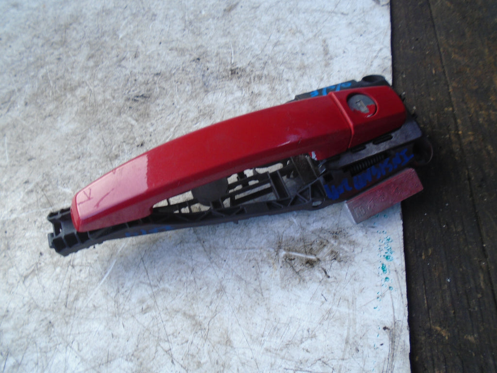 VAUXHALL INSIGNIA A 2014 OSF DRIVER SIDE FRONT DOOR EXTERIOR HANDLE RED